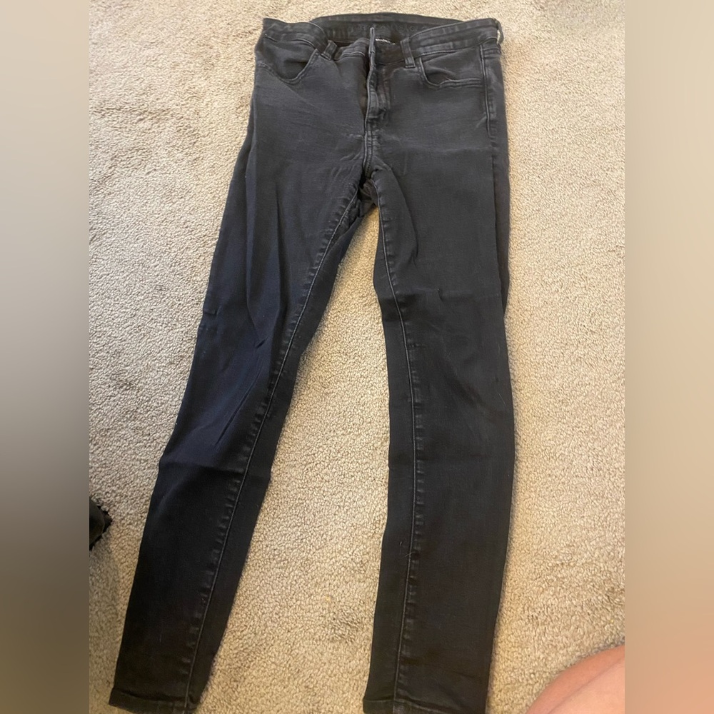 American eagle black skinny jeans